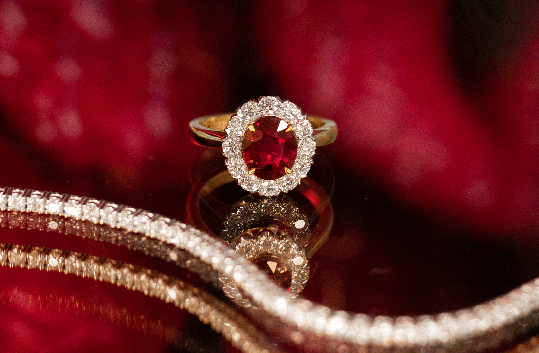 1ct Hexagon Cut Ruby Gemstone Jewelry 10K/14K/18K Rose Gold Twig Leaf –  FGEM RING